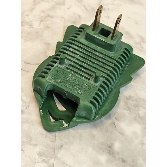 Vintage 90s RARE Glade Plugins Green Christmas Tree Gel Fragrance Plug In Warmer - Picture 3 of 5